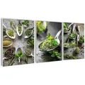 artissimo Bilderset, Grün, Kunststoff, Essen/Getränk, Rechteckig, 30x40 cm, Bilder und Zubehör, Wandbilder, Bilderset