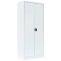 LÜLLMANN Putzmittelschrank 545527 signalweiß 80,0 x 38,3 x 180,0 cm, aufgebaut