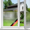 d-c-fix Fensterfolie Milky - 45 cm x 1,5 m – statische Sichtschutzfolie mit modernem Muster für Glasflächen – selbsthaftend, blickdicht, dekorativ