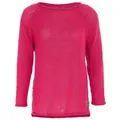 Knit Factory Strickpullover Jasmin Strickpullover Fuchsia 36/38 (1-tlg) rosa