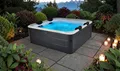 mSpa Whirlpool OSLO AERO PLUS XXL 180 x 180 x 65 cm Ganzjährig Outdoor Pool, Stecksystem mit Einlageplane, inkl. LED, UVC+, WiFi, App-Steuerung, 6 Personen