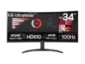 LG UltraWide 34WR50QK-B - LED-Monitor - gebogen - 86.42 cm (34") - 3440 x 1440 WQHD @ 100 Hz - VA