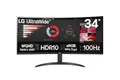 LG Electronics 34WR50QK-B.AEU UltraWide 1800R Curved QHD Monitor 34", 3440 x 1440, 21:9, 5ms GtG, 100 Hz, HDR10, 99% sRGB, PBP-Modus, OnScreen Control, AMD FreeSync - Schwarz