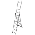 Krause Corda Aluminium-Vielzweckleiter 3x7 Sprossen
