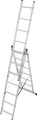Krause CORDA 030375 Aluminium Multifunktionsleiter inkl. Traverse Arbeitshöhe (max.): 6.20m Aluminium DIN EN 131 13.5kg