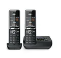 Gigaset COMFORT 550A Duo Schwarz Schnurloses Telefon Schnurloses DECT-Telefon