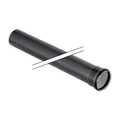 Geberit Silent PP Rohr 390502141 DN 100, 500 mm, mit Muffe, schalloptimiert