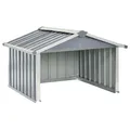 Rasenmäher Garage 92x97x63 Cm Verzinkter Stahl Grau