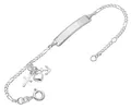 TRENDOR Schmuck Gravur-Armband für Mädchen 925 Silber 14/12 cm 15876