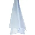 Bagnoxx Duschdichtung, L: 100 cm, (Duschdichtung Schleiflippendichtung 100cm, 1-St), Schleiflippendichtung, doppelte Weichlippe weiß 0.8 cm x 100 cm