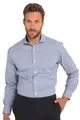 JP 1880 Herren, Business, Langarm, Haifisch-Kragen, bügelleicht, Modern Fit Hemden, Navy Blau, 56