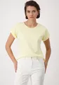 Rundhalsshirt, mit Glitzersteinchen auf der Schulter, Gr. 46, mango sorbet