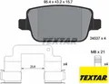 TEXTAR 2453701 Bremsbelagsatz für Scheibenbremse Bremsbelagsatz für Land rover