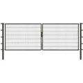 Alberts - Doppeltor Flexo, Fvz.anthr.kst.b.ral 7016, Lichte Bxh4000x1400, Pf80x80/2100mm