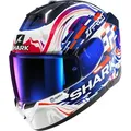 Shark Skwal i3 Replica Zarco GP Helm, weiss-rot-blau, Größe L für Männer