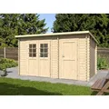 Woodtex Gartenhaus WOODTEX Gartenhaus Aster 380×329 cm 28 mm, BxT: 380x329 cm 380 cm x 329 cm