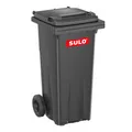 SULO 120 Liter Mülltonne Abfalltonne | Grau | Der Klassiker Made in Germany