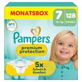 Pampers Premium Protection Größe 7, 128 Windeln, 15kg+, unser Nr. 1 Haut- und Auslaufschutz