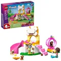 LEGO 42665 Friends Welpenspielplatz, Spielfiguren Aliya und Sara, 3 Hunde