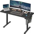 SONGMICS Höhenverstellbarer Schreibtisch elektrisch 140cm 4 Höhen schwarz