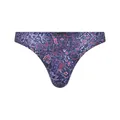 Bruno banani Herren String - Microscope, Unterhose, Slip, Muster Schwarz/Blau/Rot M