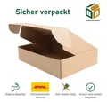 BB-Verpackungen Versandkarton DHL Kleinpaket 350 x 250 x 80 mm (Klappschachtel), 1-wellig, 350 x 250 x 80 cm, 200 Stück
