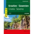 Kroatien - Slowenien, Autoatlas 1:150.000, freytag & berndt