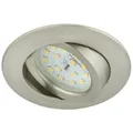 Briloner Einbauleuchte 1-flammig Kunststoff nickel LED 6,5W 3-Stufen dimmbar