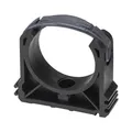 10x PVC Rohrschellen 50mm I Rohrklemme mit Verschlussbügel und Schraubloch I ...