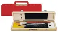 da Vinci Aquarellpinselset, 4 Pinsel in Holzschatulle und Zubehör