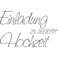 Heyda Stempel Motivstempel 'Einladung zu unserer Hochzeit' 6,5x4,1cm