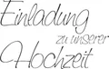 Heyda Stempel Motivstempel 'Einladung zu unserer Hochzeit' 6,5x4,1cm.