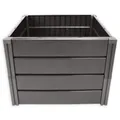 Hochbeet 336 L aus Kunststoff in Anthrazit Pflanzkasten Blumenbeet Gemüsebeet