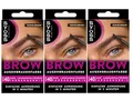 Syoss Augenbrauen Kit Augenbrauenfarbe 4-1 Dunkelbraun Stufe 3 (17 ml), Augenbrauen färben für einen natürlichen Look und ein langanhaltendes Ergebnis, 3x 17 ml