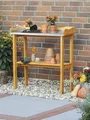 Pflanztisch promadino verzinkte Arbeitsfläche 84 x 38 x 90 cm braun
