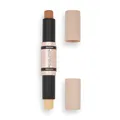 Makeup Revolution Contour Stick Duo Cream Contour & Highlight, Definiert die Wangenknochen und formt das Gesicht, Vegan & Tierversuchsfrei, Medium, 2.4g