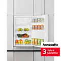 HANSEATIC Einbaukühlschrank "HEKS8854G4E" silber (weiß), Rechtsanschlag, wechselbar