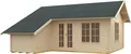 Skanholz Gartenhaus Esbjerg 3, BxT: 720x660 cm, mit Anbauschuppen