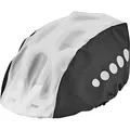 Abus Helmüberzug Toplight Regenschutz, reflektierend, für Fahrradhelm, schwarz/transparent, wind- und wasserdicht