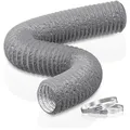 HG Power 125mm Abluftschlauch 5m Flexibel PVC Alu Schallged