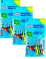 3x TePe Original Interdentalbürsten - 0,4  bis 1,3 mm gemischt - 8 Stück