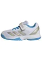 adidas Unisex Kinder Courtflash Kids Comfort Closure Tennis Shoes, FTWR White/Cyber met./Lucid Aquamarine, 35 1/2 EU