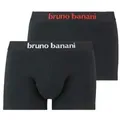 Bruno Banani 2P Flowing Shorts Schwarz/Weiß Baumwolle Medium Herren