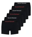 Bruno banani 6er Pack Herren Boxershorts Shorts Unterhosen Flowing, Farbe:Schwarz, Menge:6er Pack (3X 2er), Wäschegröße:M, Artikel:-1936 schwarz-weiß/schwarz-rot