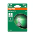Osram ULTRA LIFE, H7, halogen headlight lamp, Single Blister (1 lamp), white