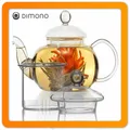 Teekanne Dimono® aus Borosilikat-Glas mit Teesieb Teefilter Glaskanne Tee-Kanne