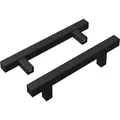 Schrankgriff 2 Pcs Schwarz 150 X 12,3 X 35,2 Mm Edelstahl Vidaxl