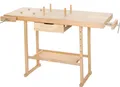tectake® Holzwerkbank 137 x 50 x 87 cm