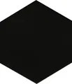 Feinsteinzeug Hexagon Solid Black 21,5 x 25 cm schwarz  Bodenfliese