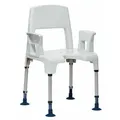 Invacare Dusch-Toilettenrollstuhl Aquatec Pico Duschstuhl mit Armlehnen und Rückenle